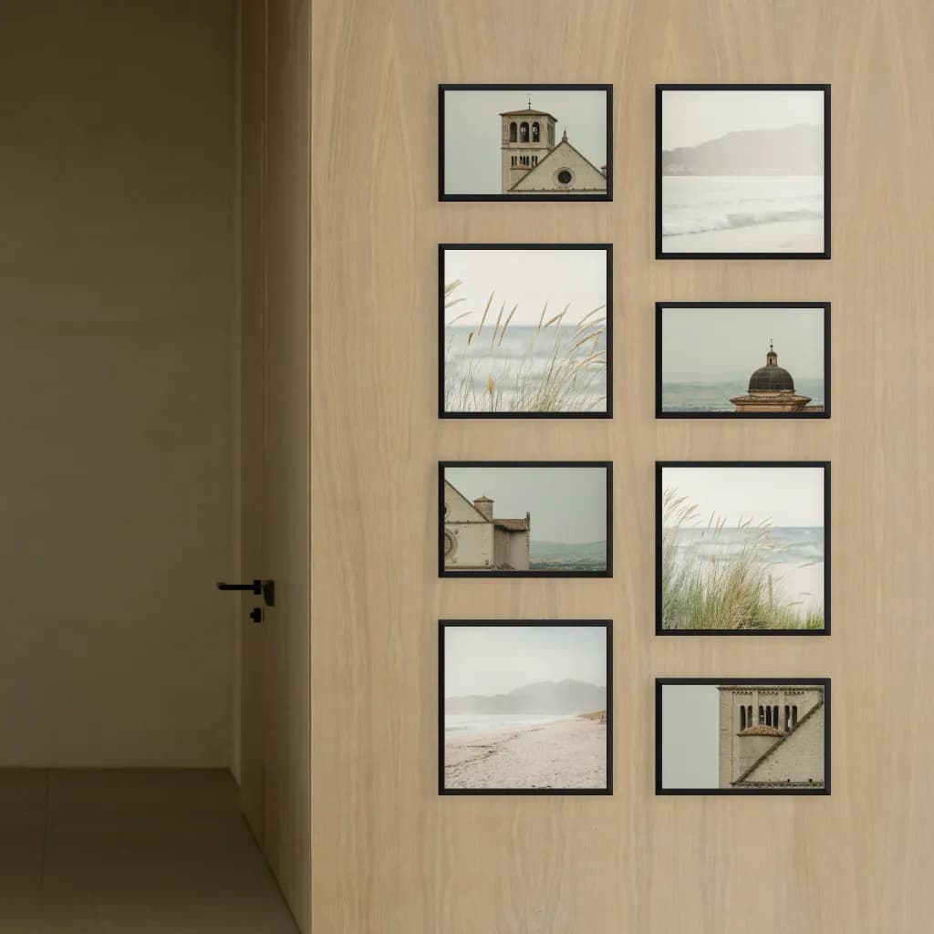 Professional picture frames for public spaces – representative photo wall