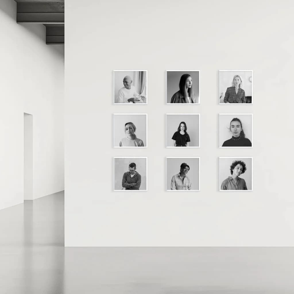 Picture frames for corridor – space-saving photo wall in hallway