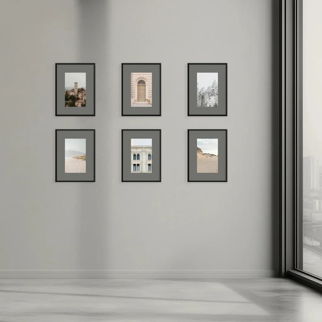 Professional picture frames for public spaces – representative photo wall