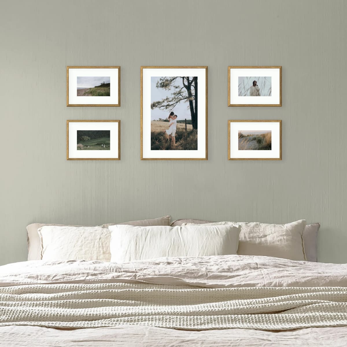Photo wall 5 frames - Balanced Line - interior view