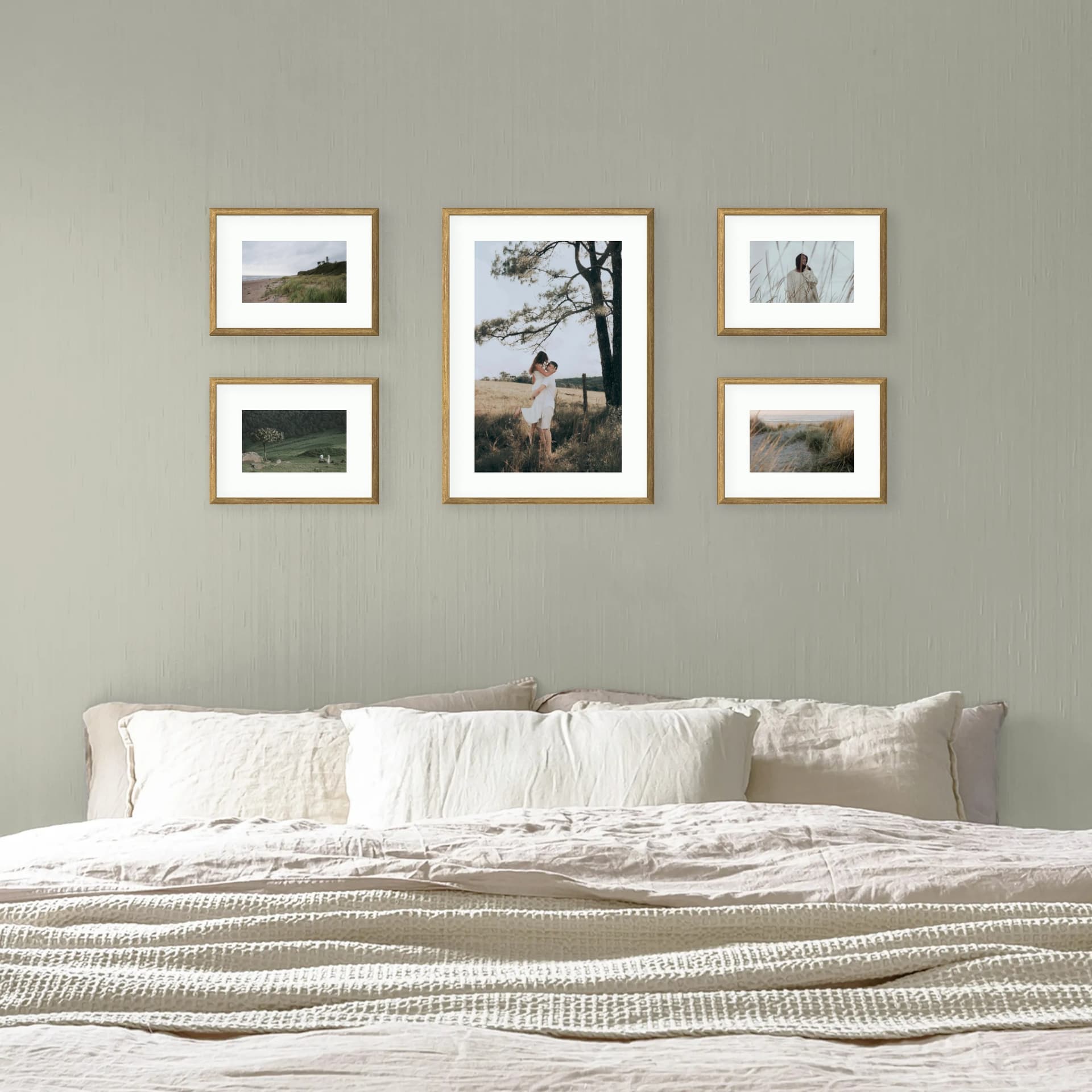 Photo wall 5 frames - Balanced Line - interior view
