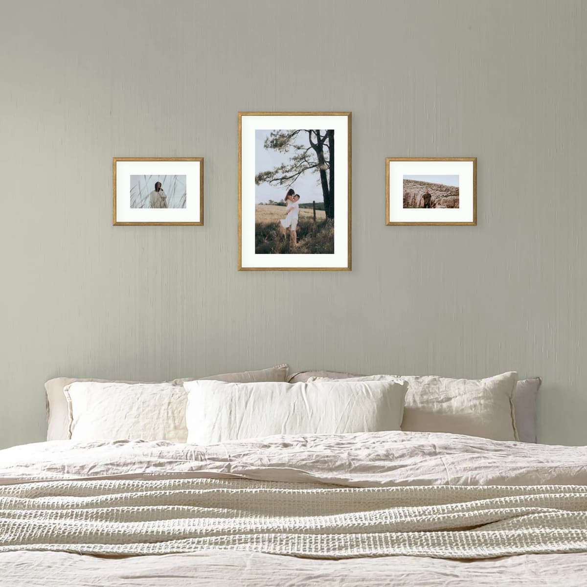 Photo wall 3 frames - Balanced Line - interior view