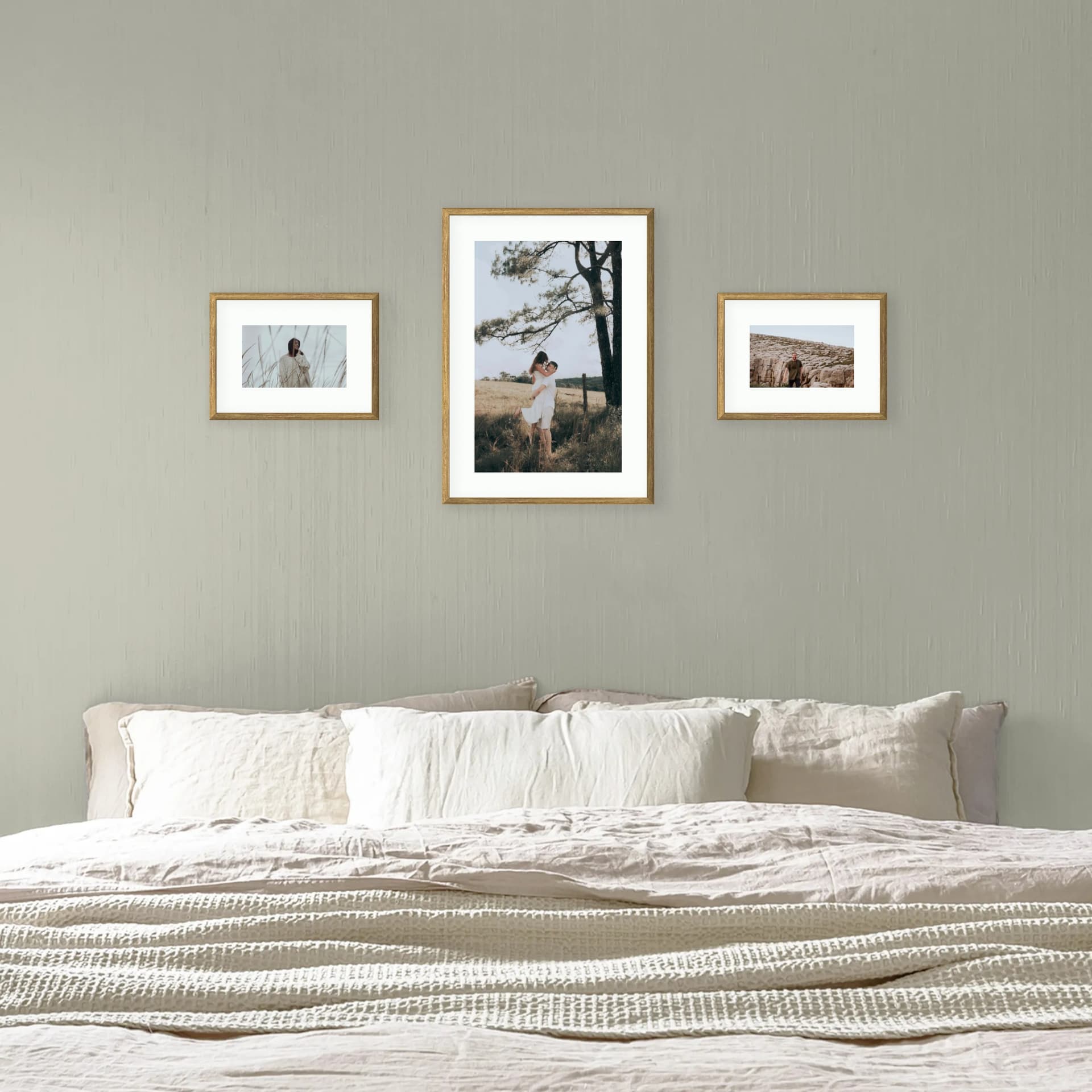 Photo wall 3 frames - Balanced Line - interior view