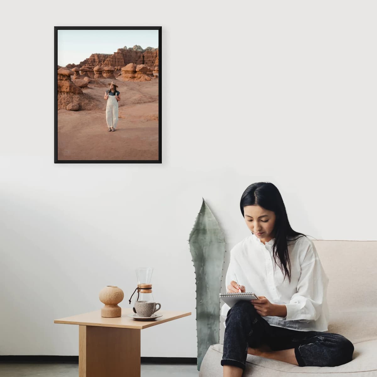 Photo wall 21 frames - Desert Edge - interior view