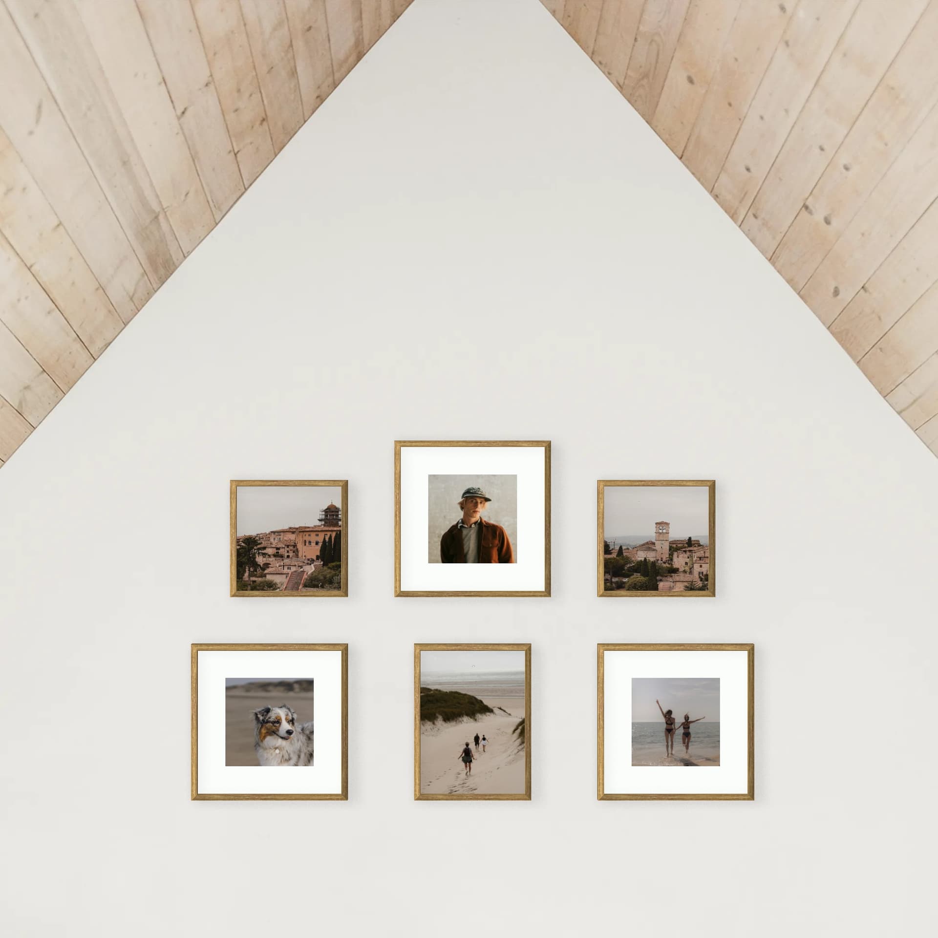 Photo wall 6 frames - Gable Gallery - interior view