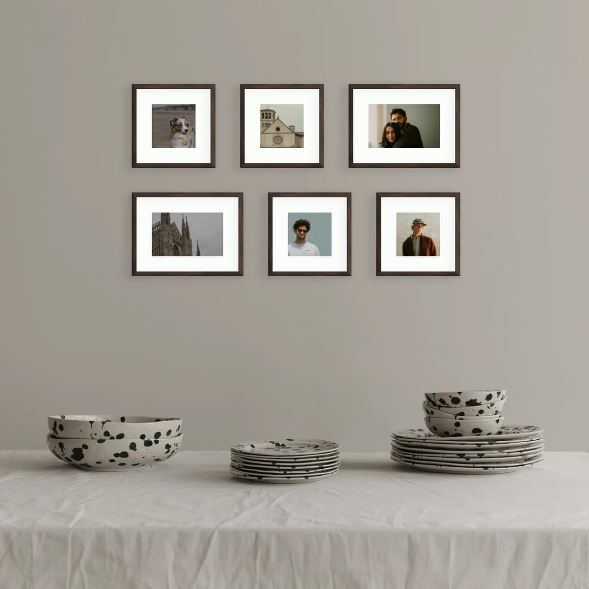 Photo wall 6 frames - Gallery Core - interior view