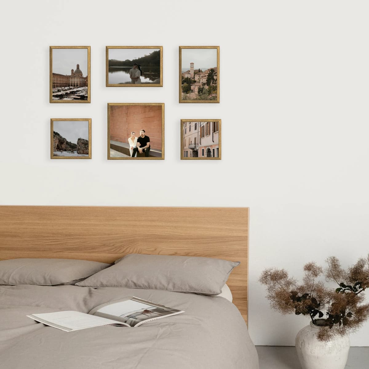 Photo wall 6 frames - Gridlight - interior view