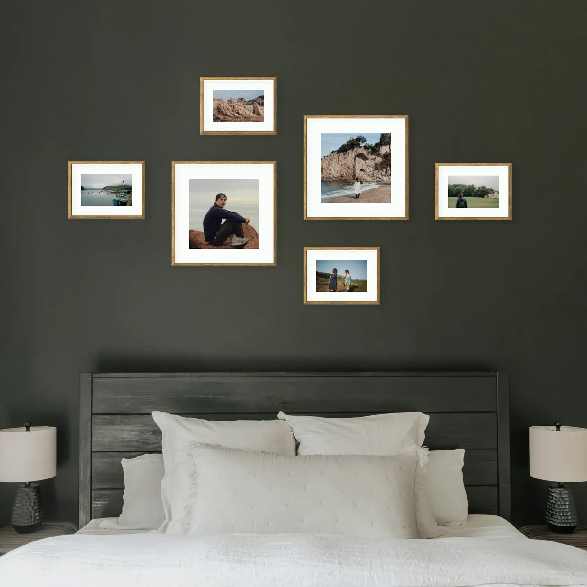 Photo wall 6 frames - Hygge Flow - interior view