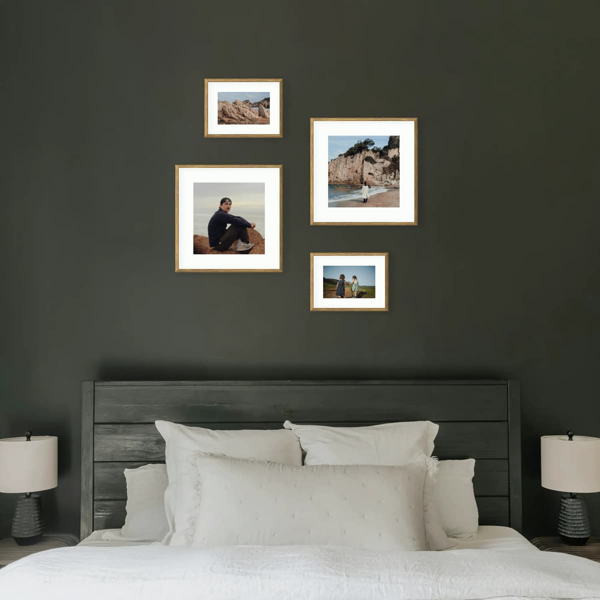 Photo wall 4 frames - Hygge Flow - interior view