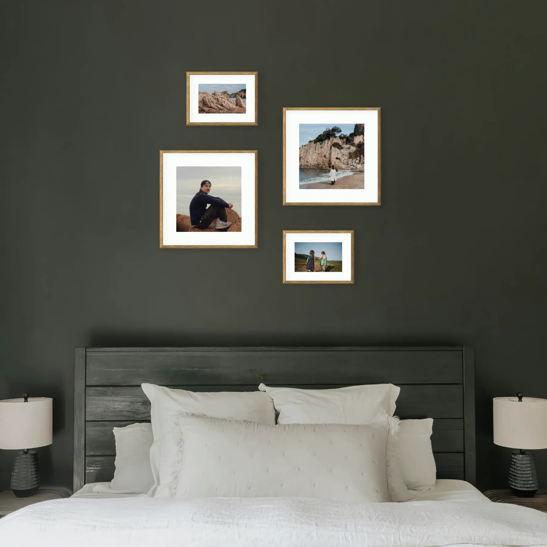 Photo wall 4 frames - Hygge Flow - interior view