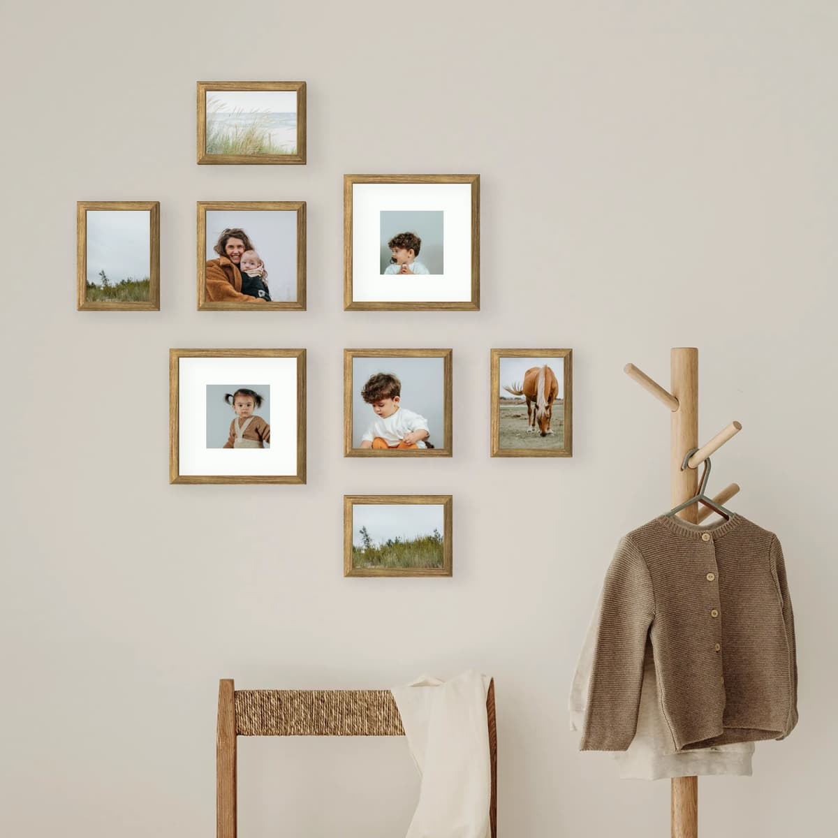 Photo wall 8 frames - Little Moments - interior view