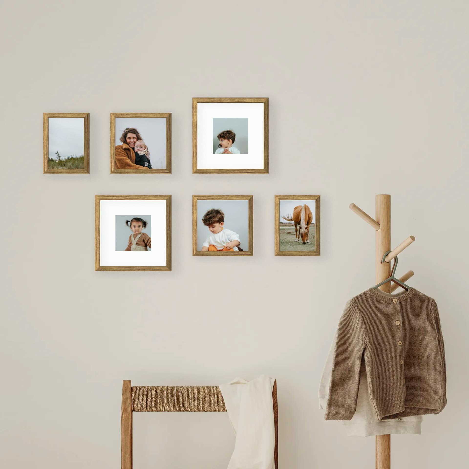 Photo wall 6 frames - Little Moments - interior view