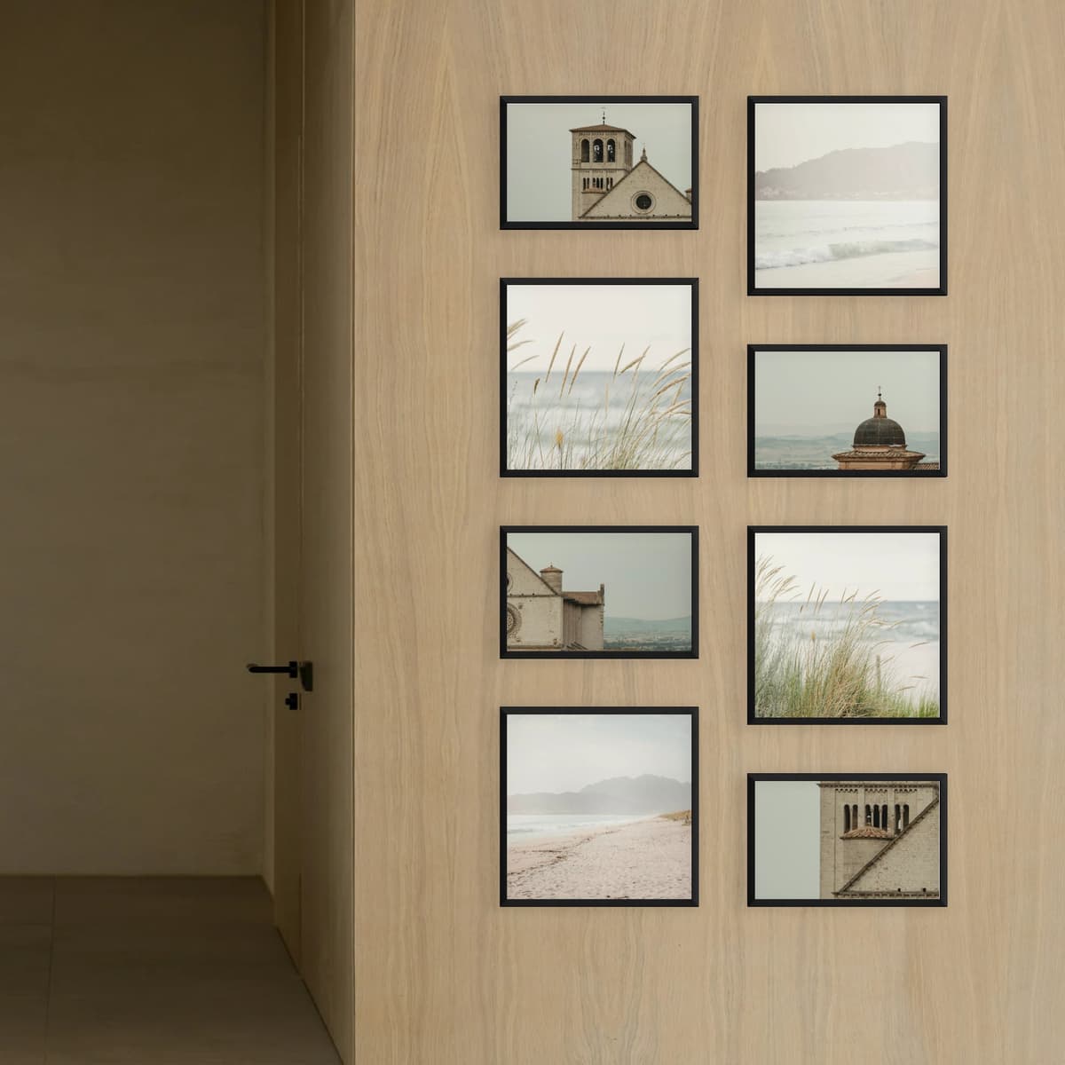Photo wall 8 frames - Modern Corridor - interior view