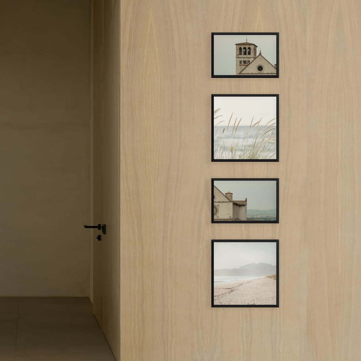 Photo wall 4 frames - Modern Corridor - interior view