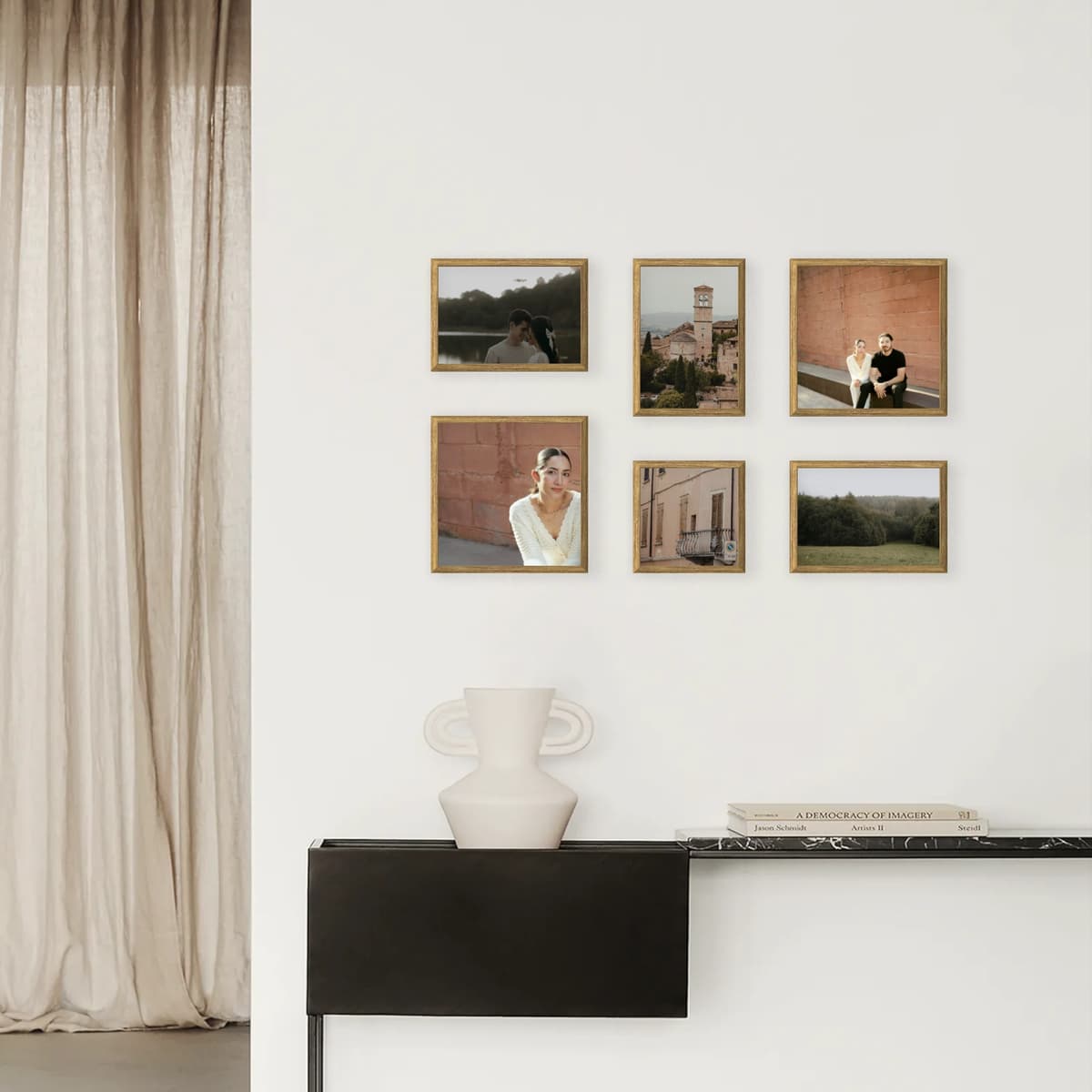 Photo wall 6 frames - Modular Light - interior view