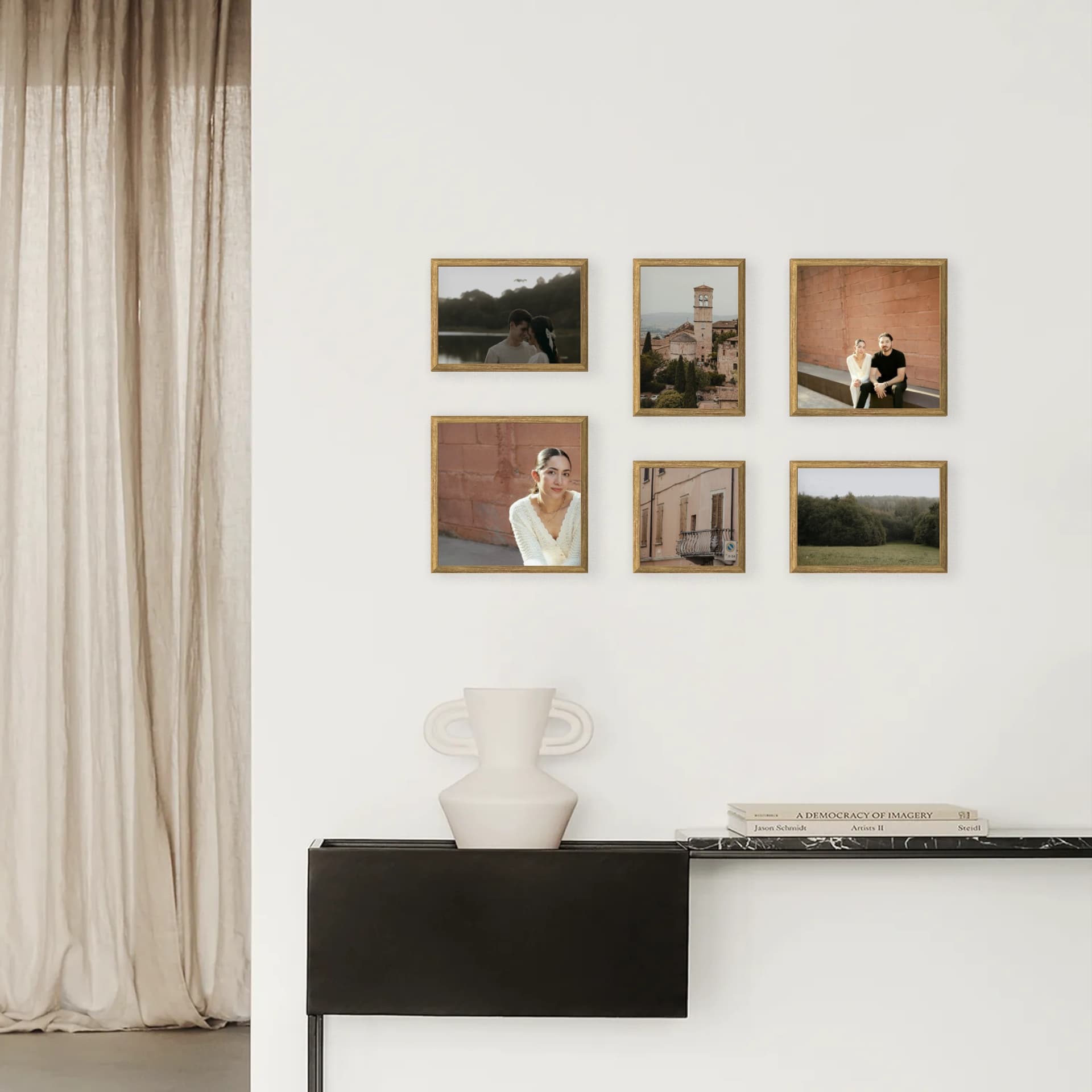 Photo wall 6 frames - Modular Light - interior view