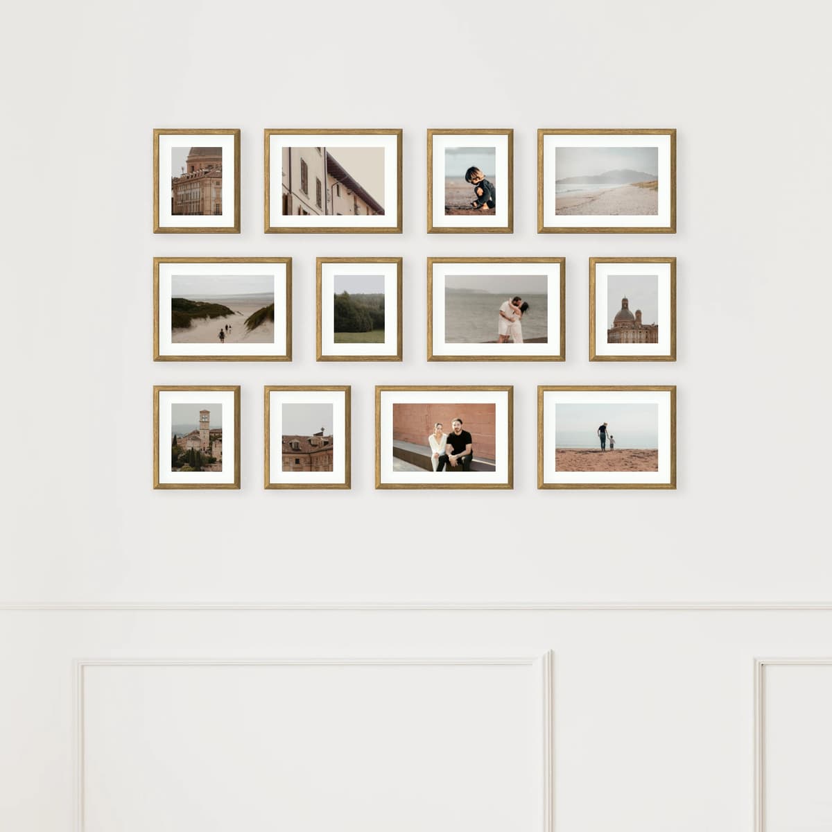 Photo wall 12 frames - Parallel Flow - interior view