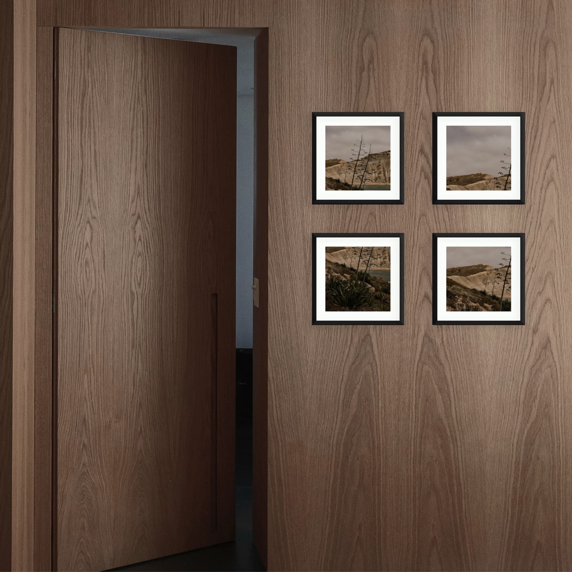 Photo wall 4 frames - Quadra - interior view