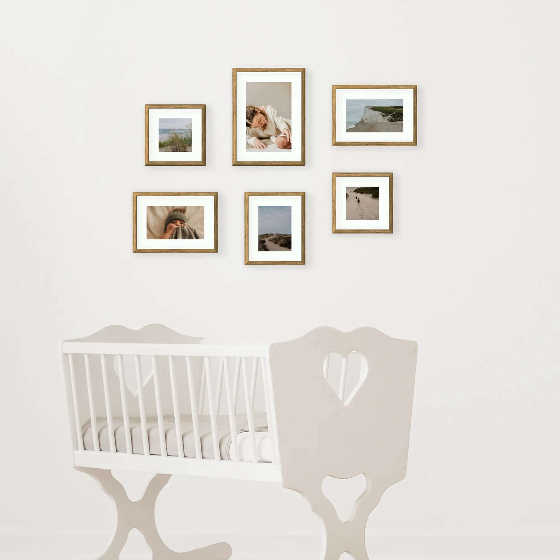 Photo wall 6 frames - Tender Nest - interior view