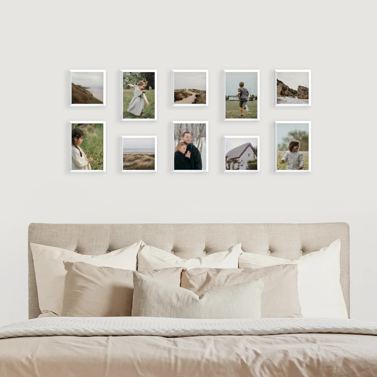 Photo wall 10 frames - Whispered Stories - interior view