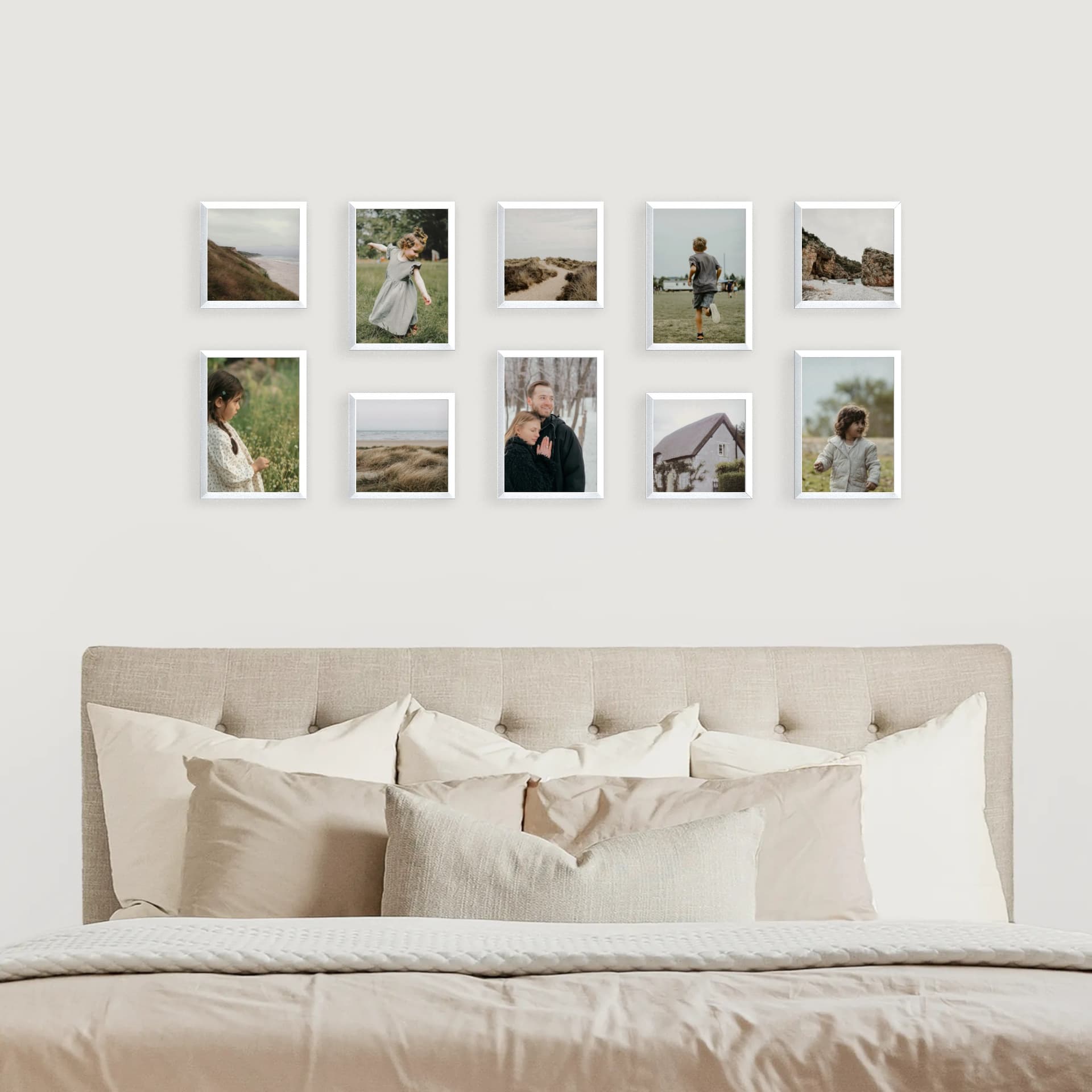 Photo wall 10 frames - Whispered Stories - interior view