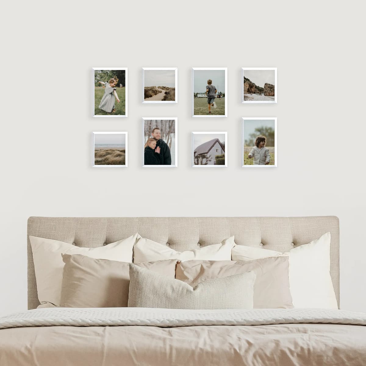 Photo wall 8 frames - Whispered Stories - interior view