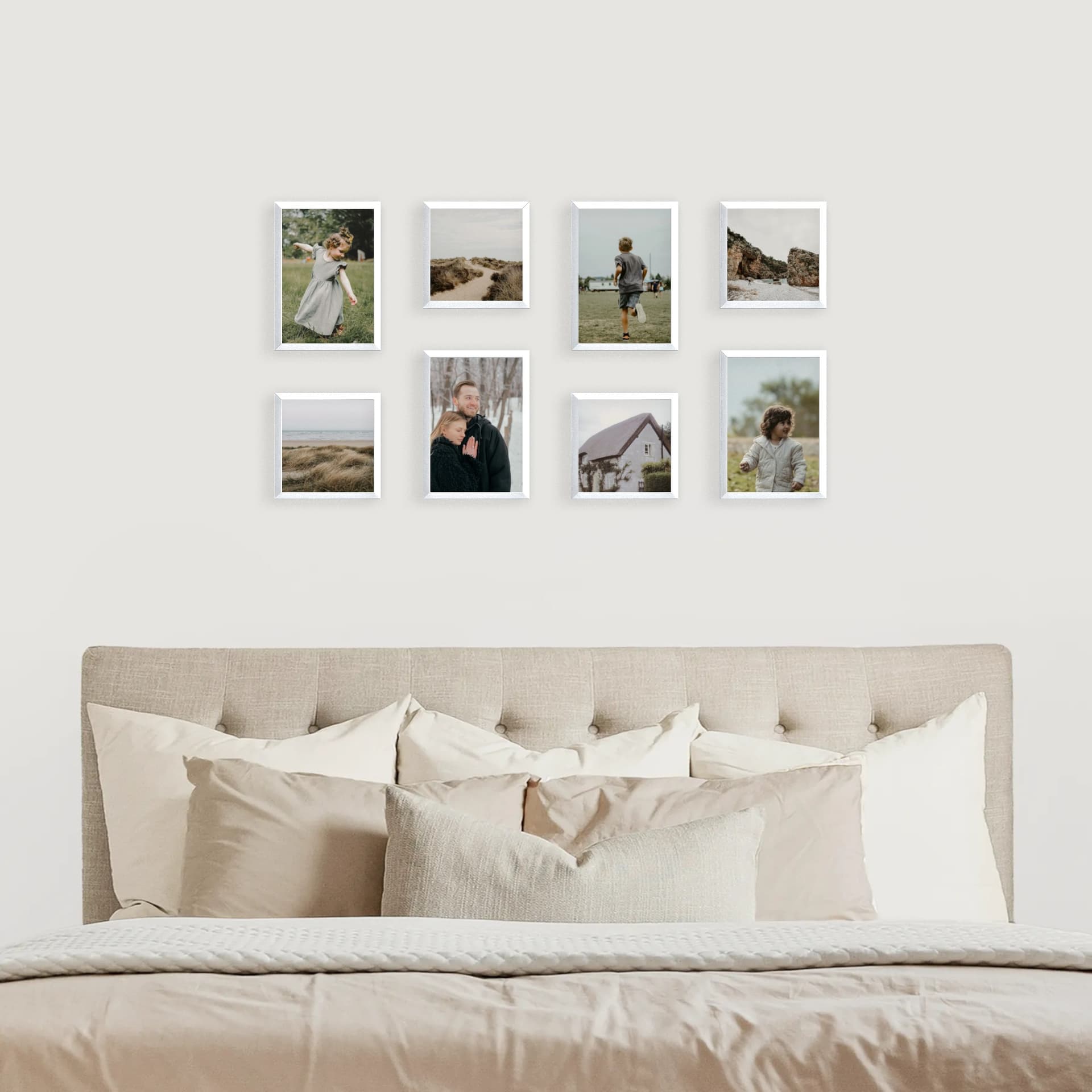 Photo wall 8 frames - Whispered Stories - interior view