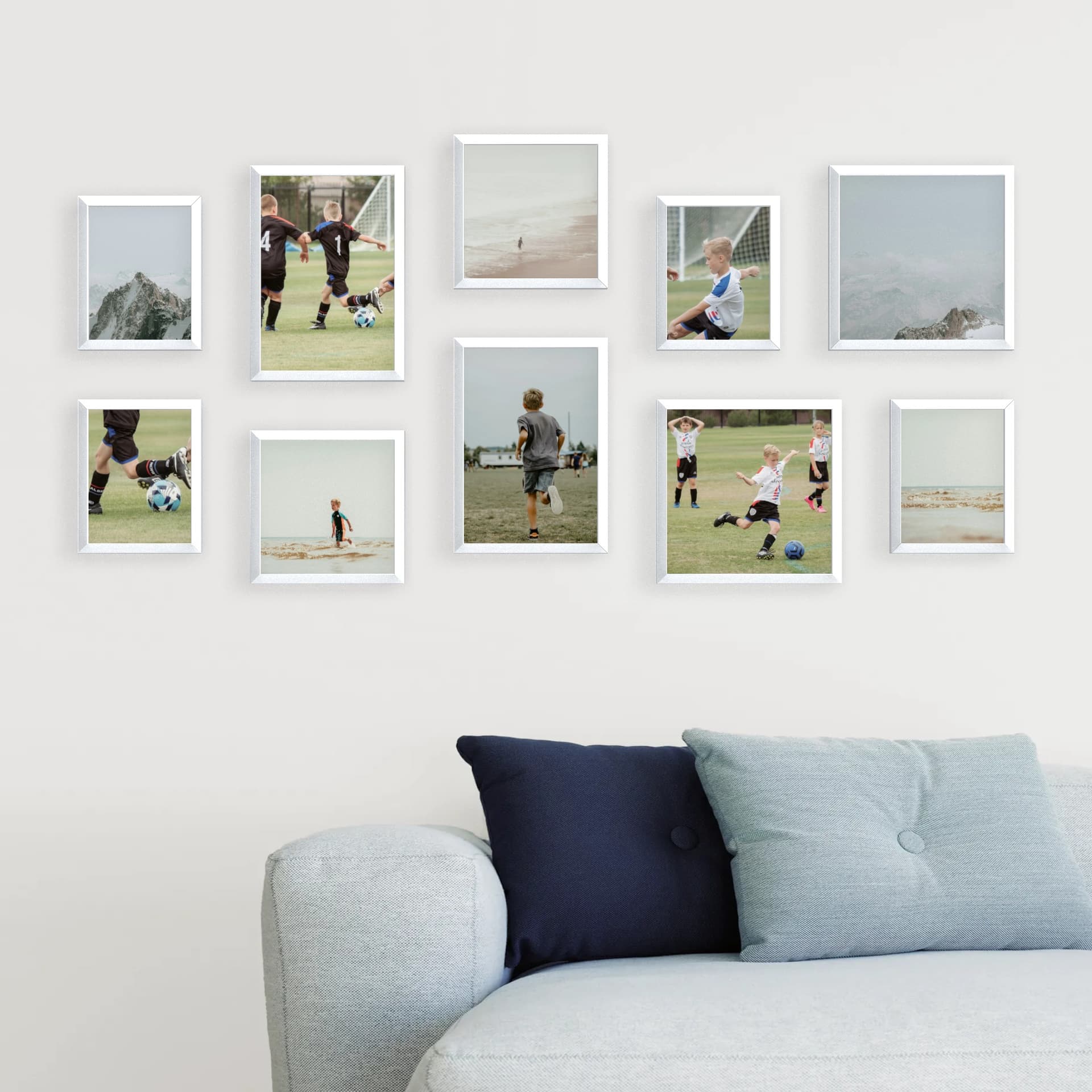 Photo wall 10 frames - Action Line - main view