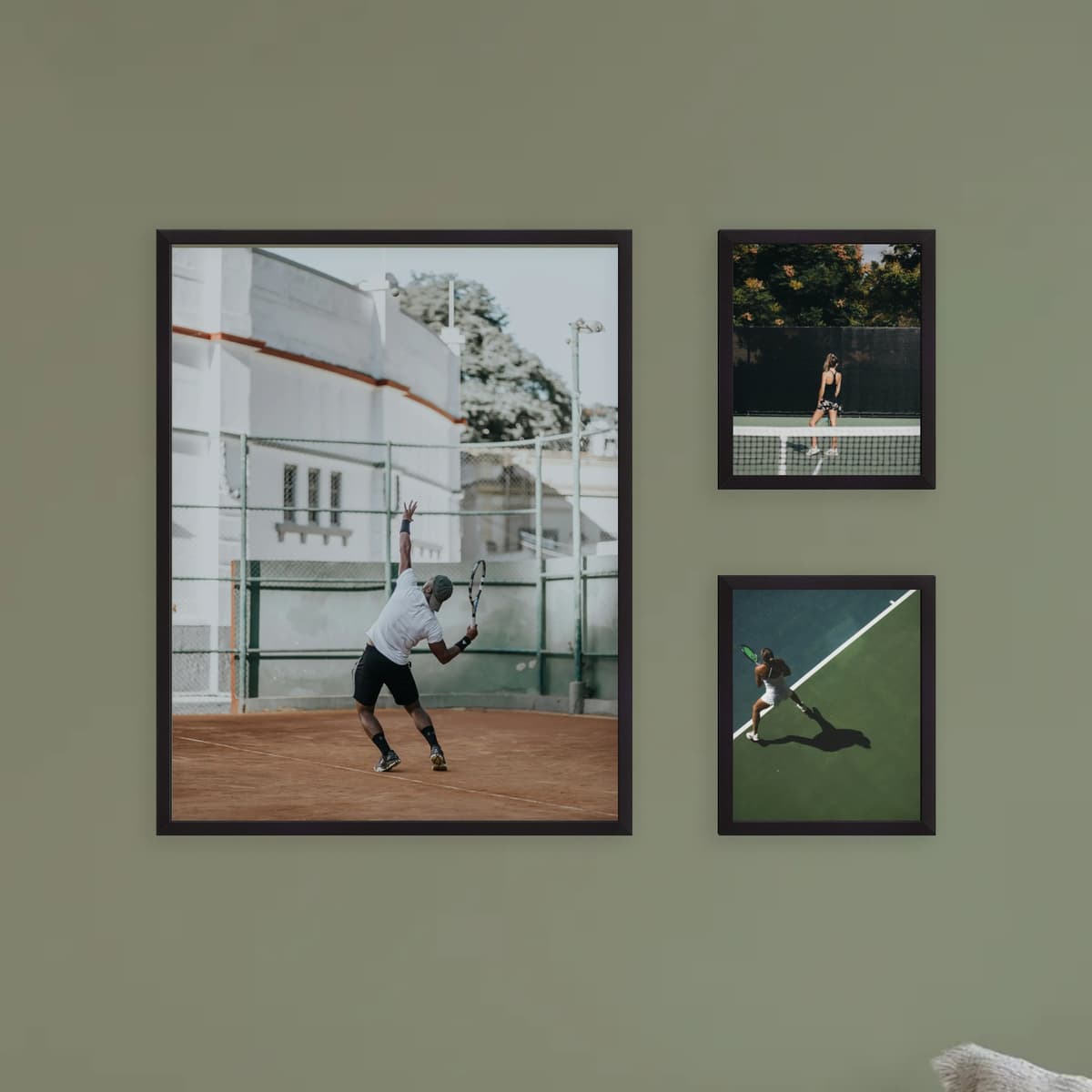 Photo wall 3 frames - Anchor Wing - main view