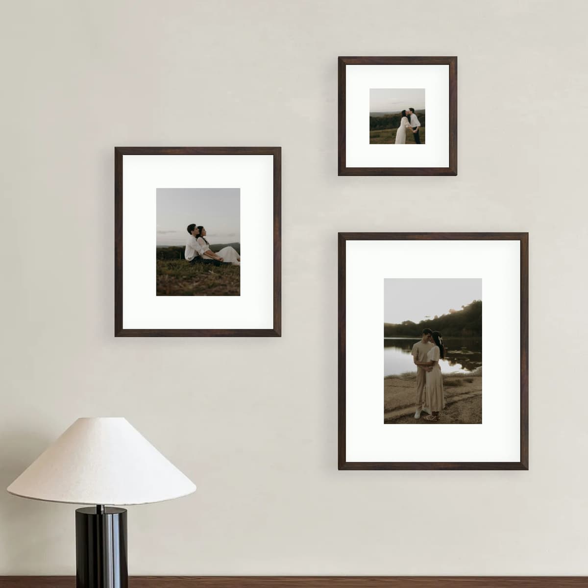 Photo wall 3 frames - Asymmetric Calm - main view
