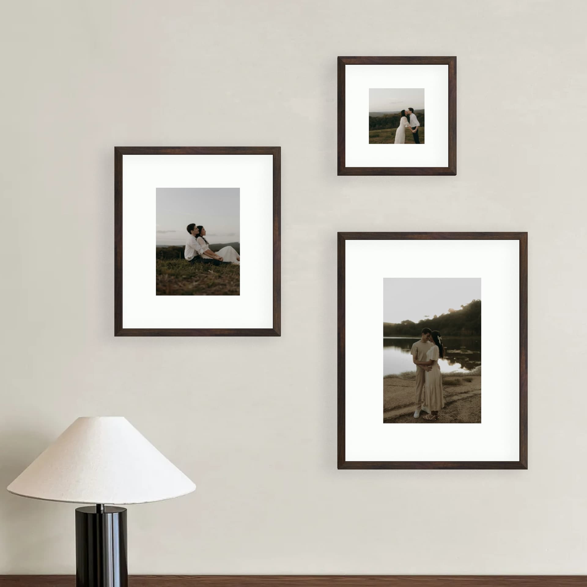 Photo wall 3 frames - Asymmetric Calm - main view