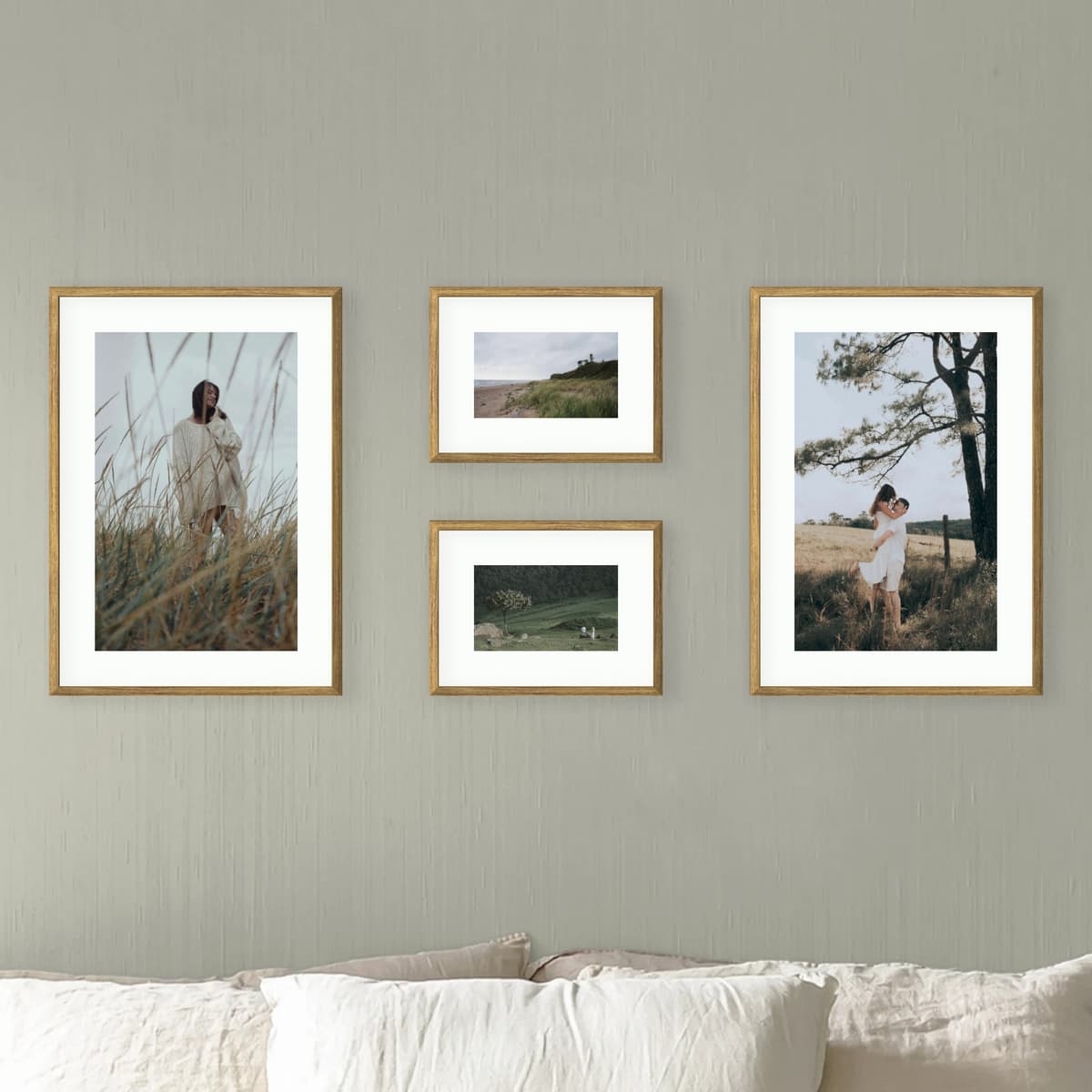 Photo wall 4 frames - Balanced Line - main view