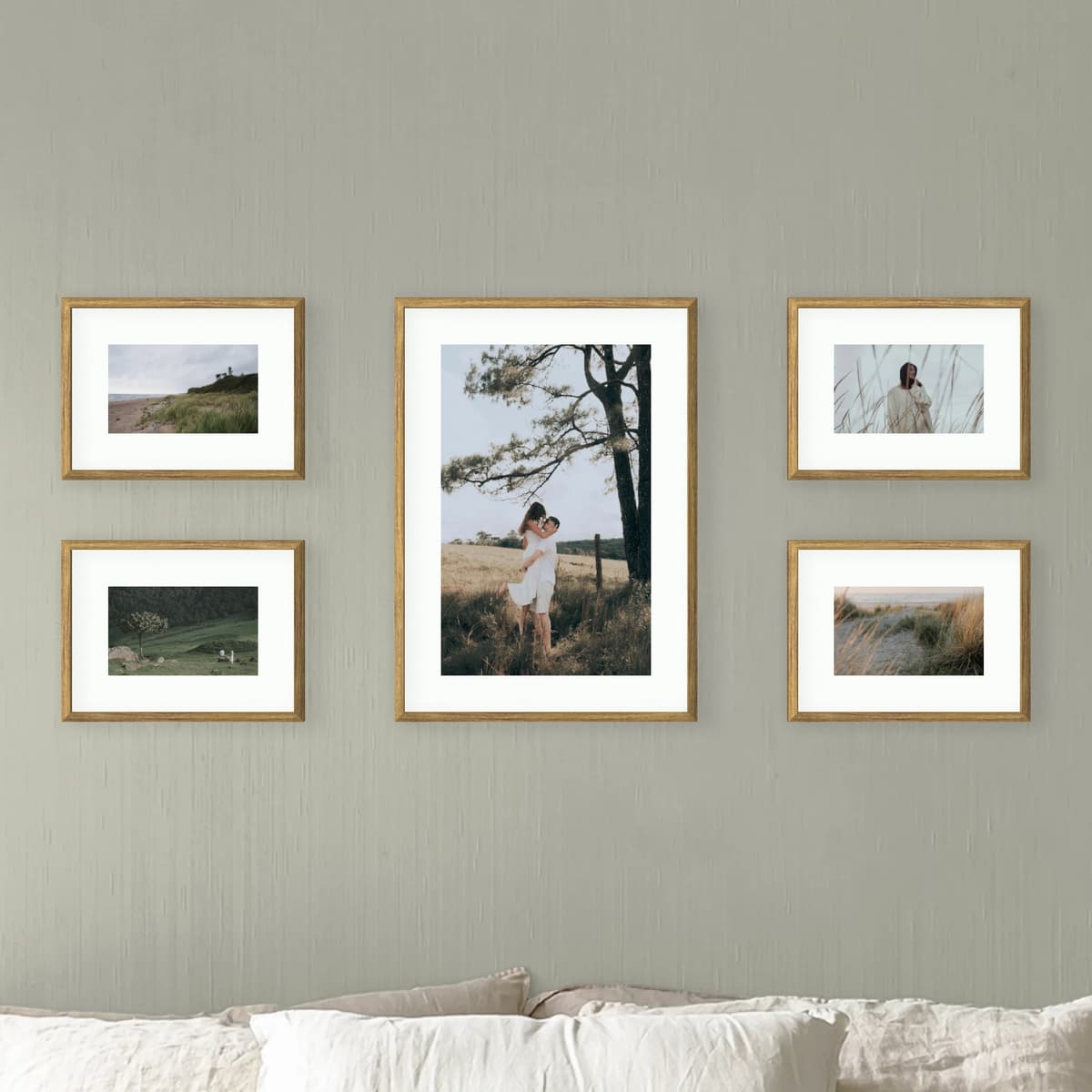 Photo wall 5 frames - Balanced Line - main view