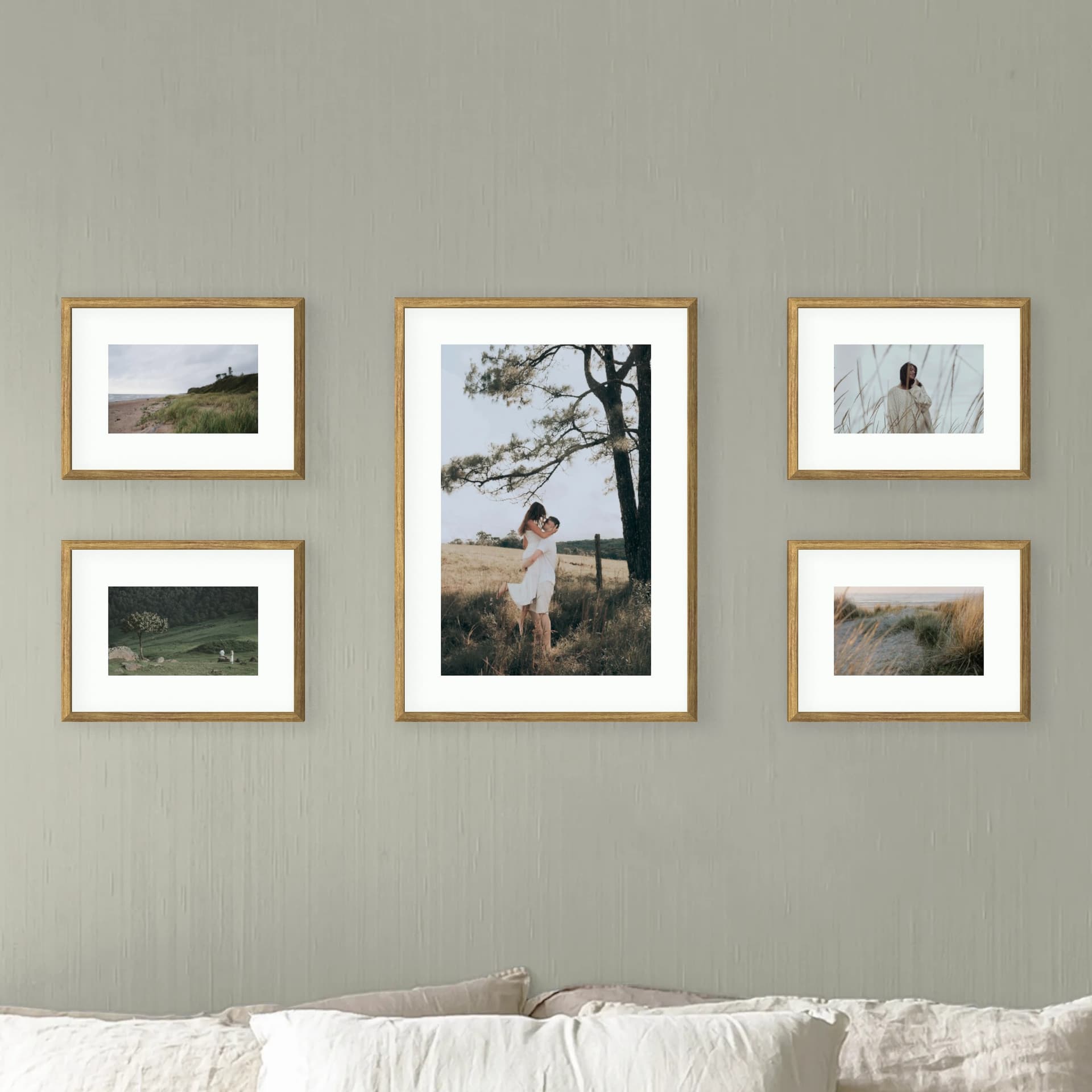 Photo wall 5 frames - Balanced Line - main view