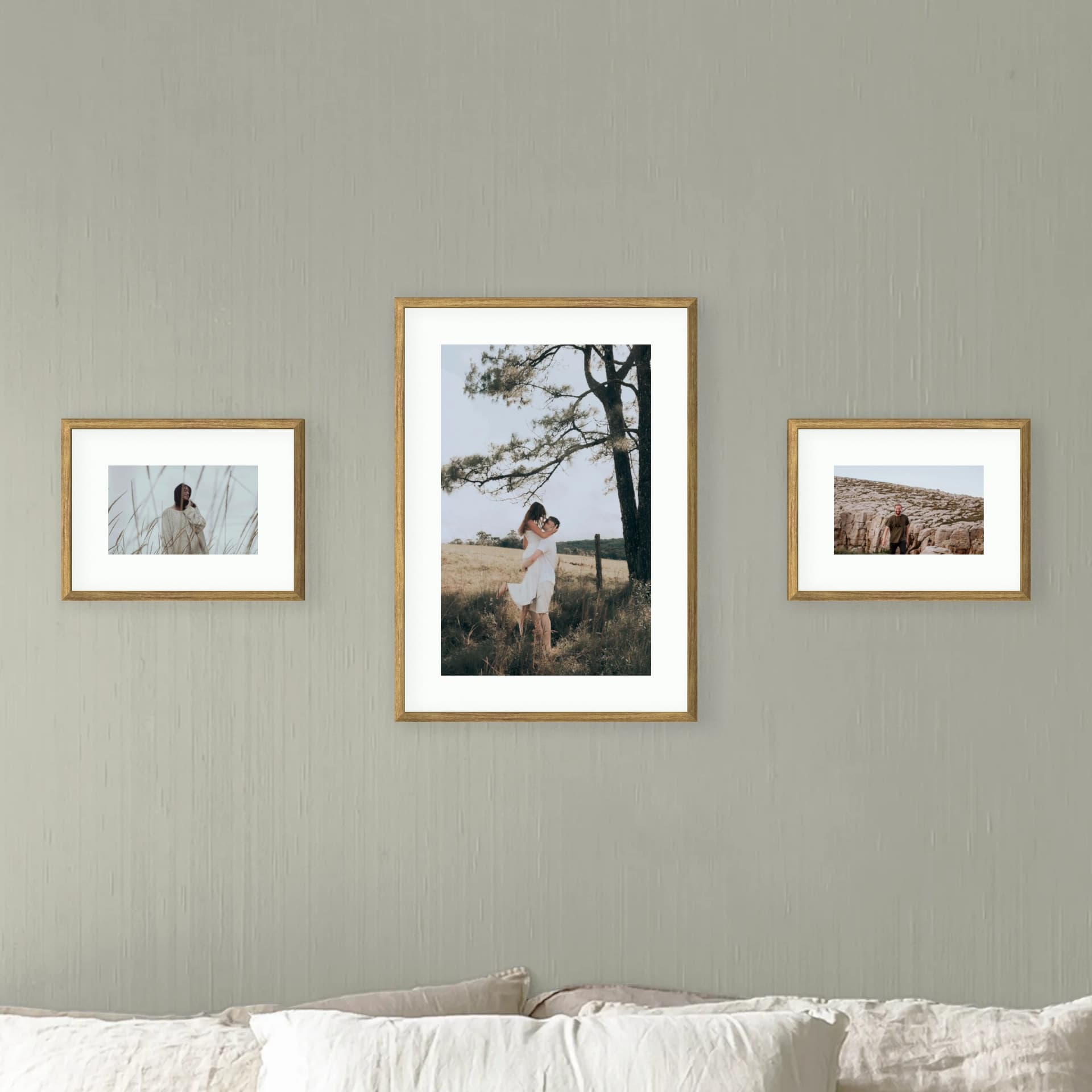 Photo wall 3 frames - Balanced Line - main view