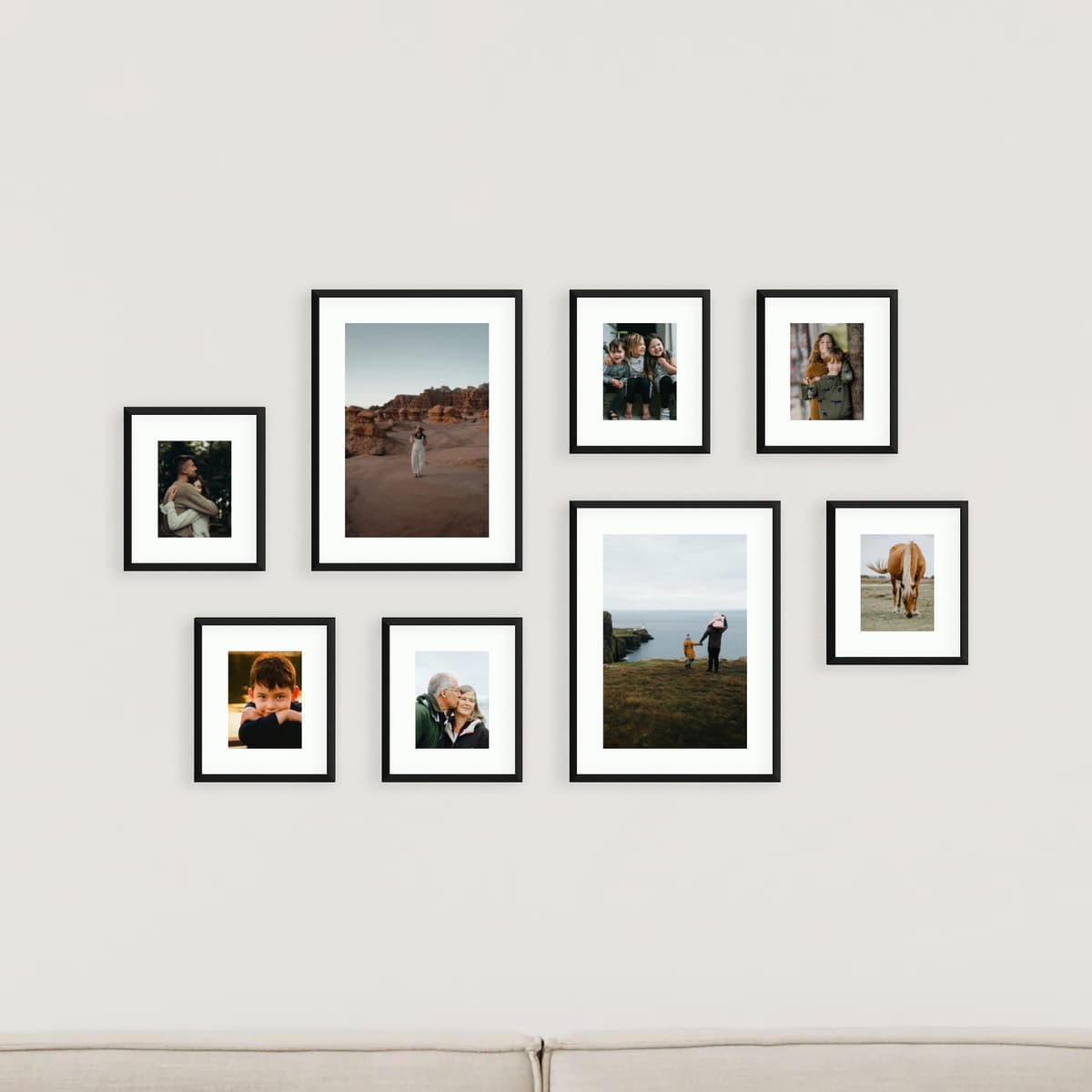 Photo wall 8 frames - Centric Spread - main view