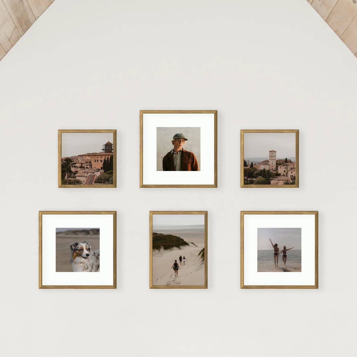 Photo wall 6 frames - Gable Gallery - main view