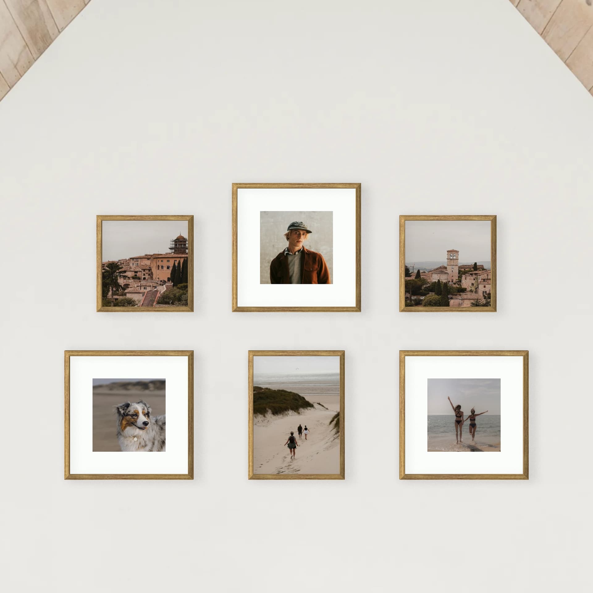 Photo wall 6 frames - Gable Gallery - main view