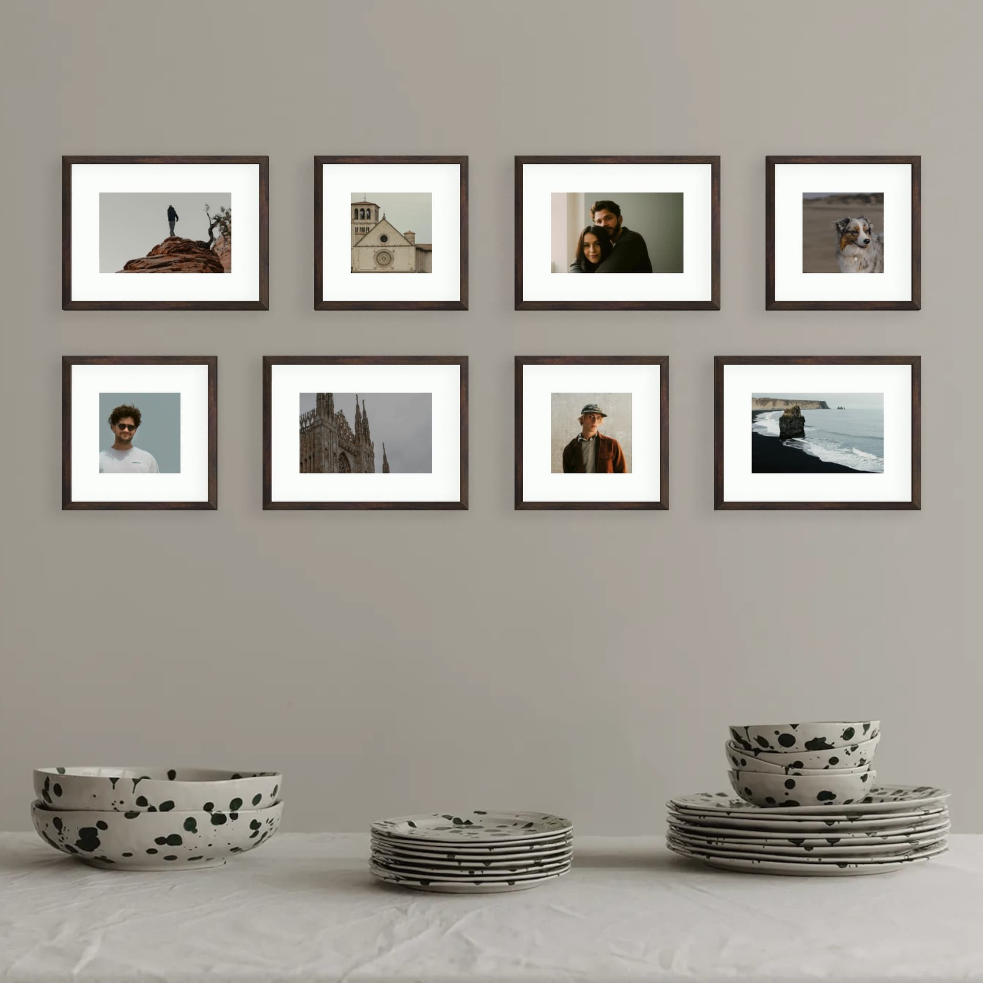 Photo wall 8 frames - Gallery Core - main view