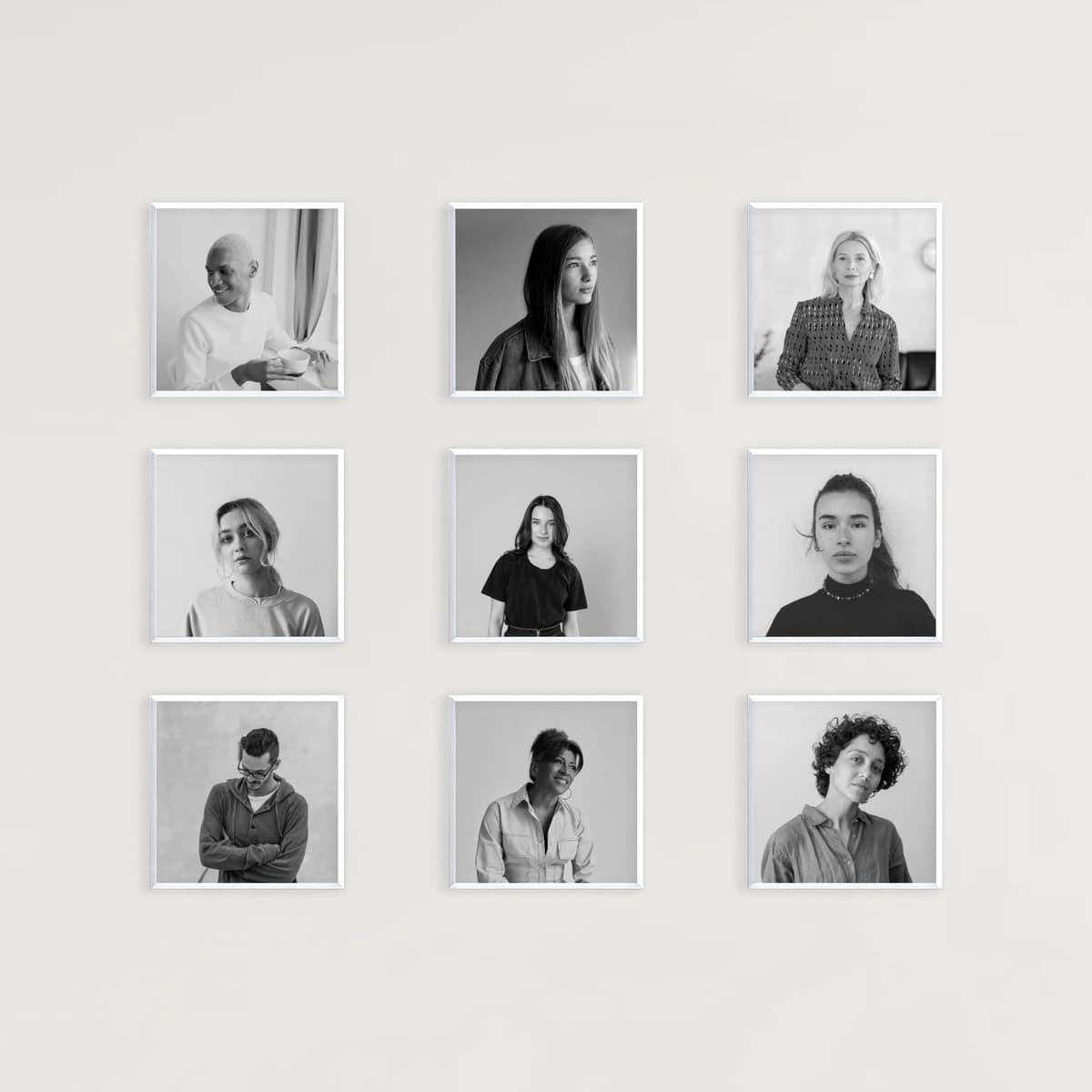 Photo wall 9 frames - Geometric Office - main view