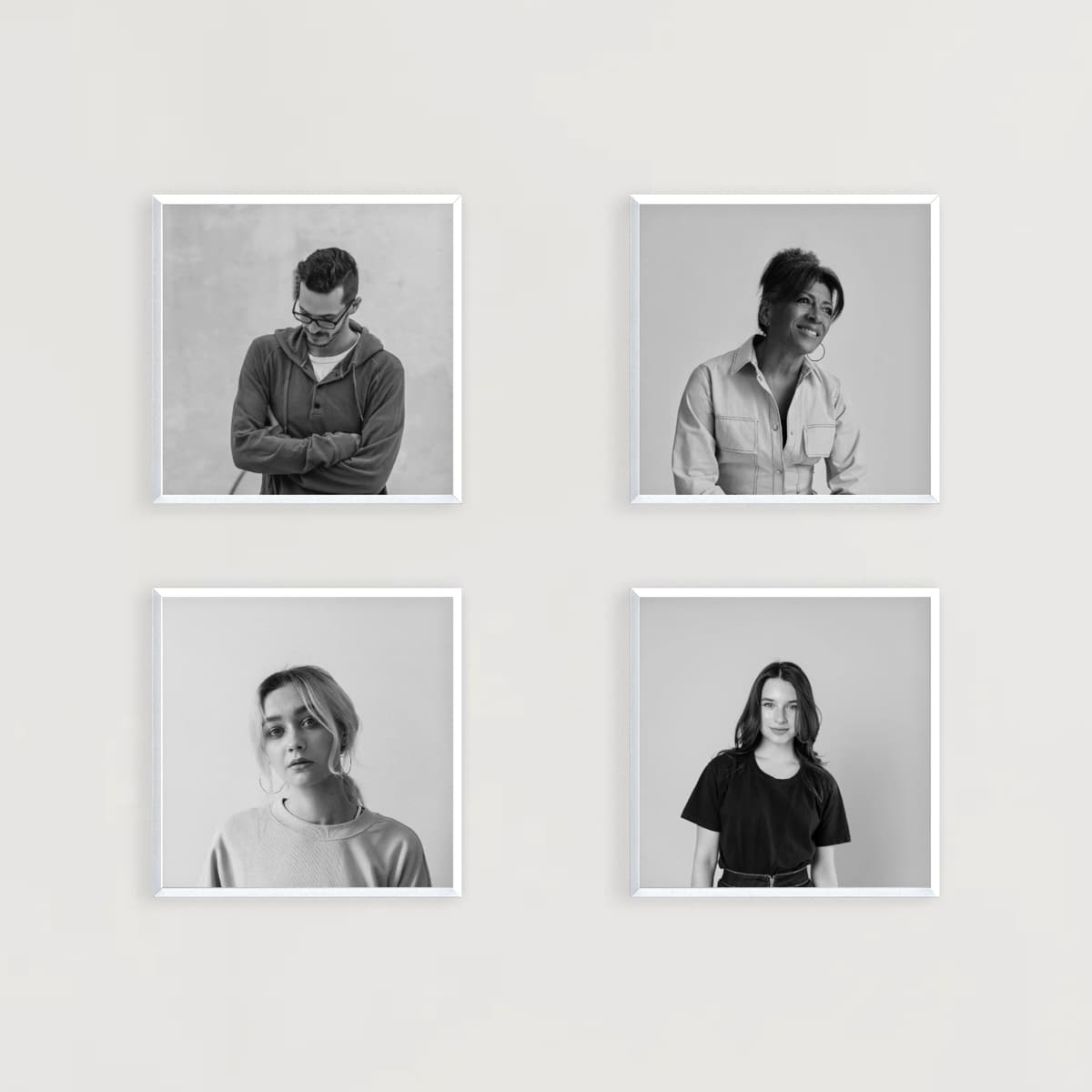 Photo wall 4 frames - Geometric Office - main view