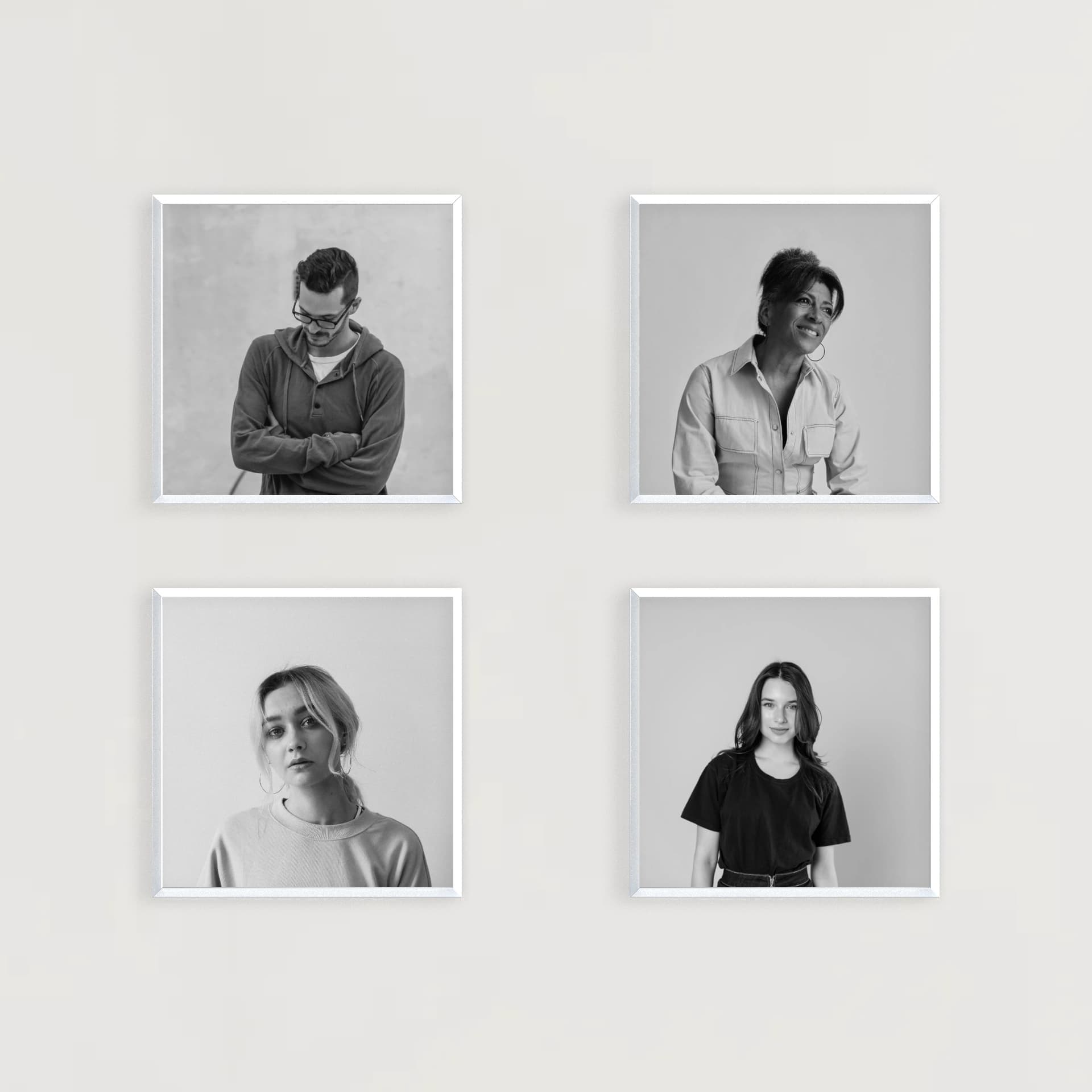 Photo wall 4 frames - Geometric Office - main view