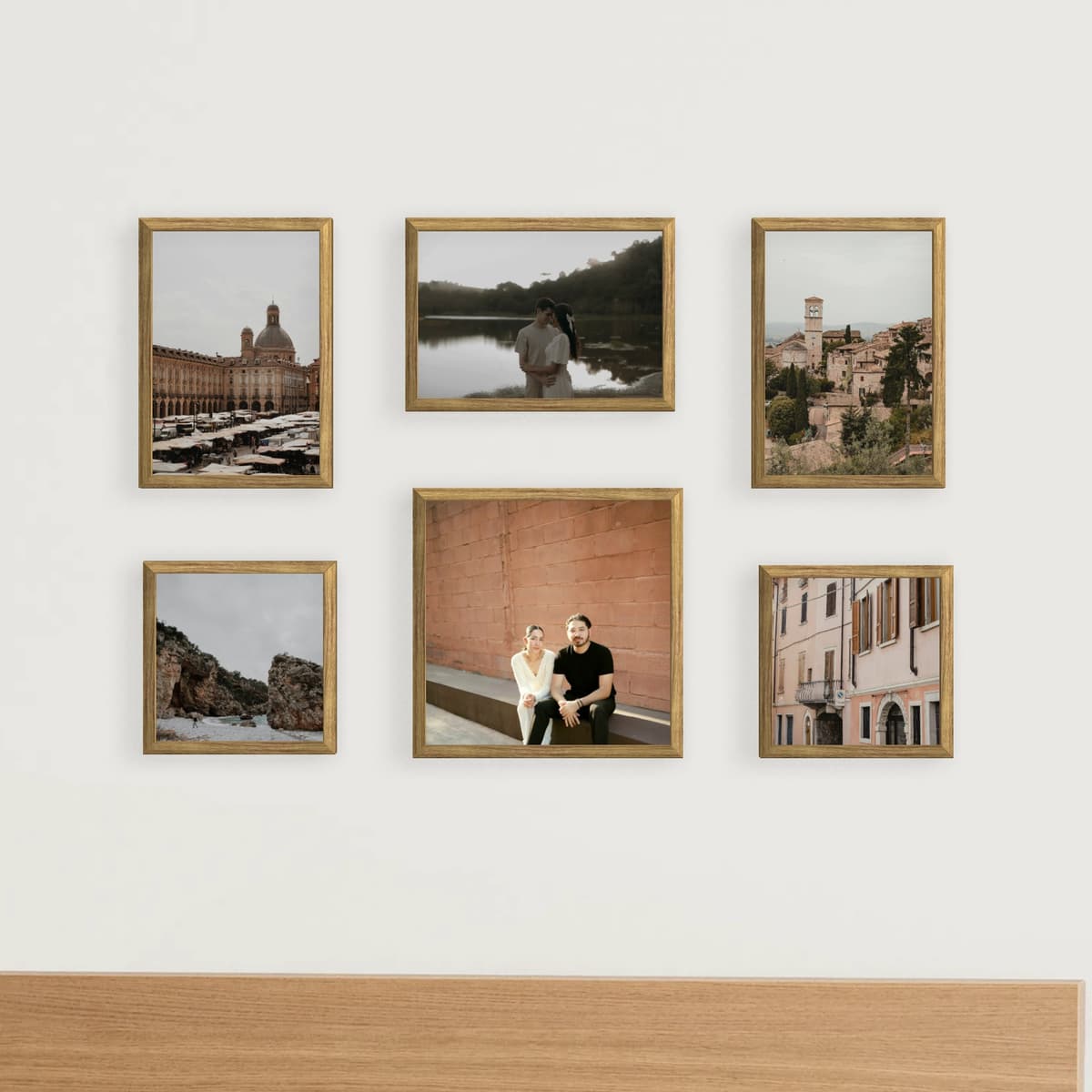 Photo wall 6 frames - Gridlight - main view