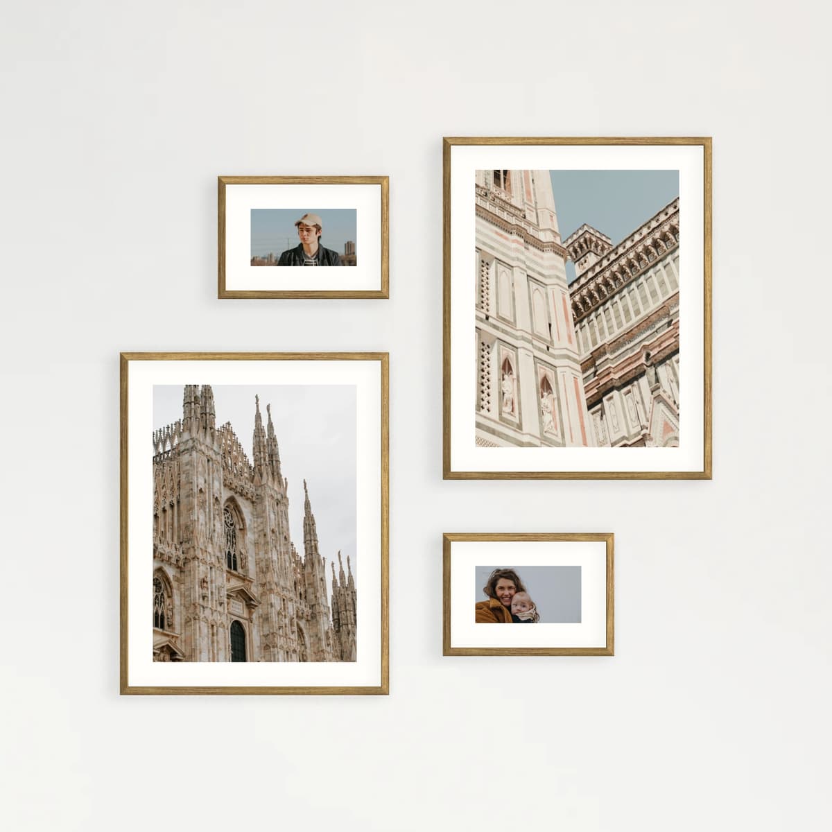 Photo wall 4 frames - Layered Moments - main view