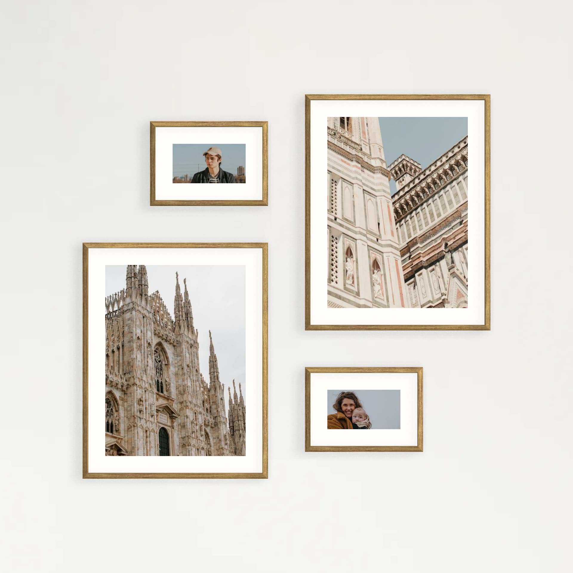 Photo wall 4 frames - Layered Moments - main view