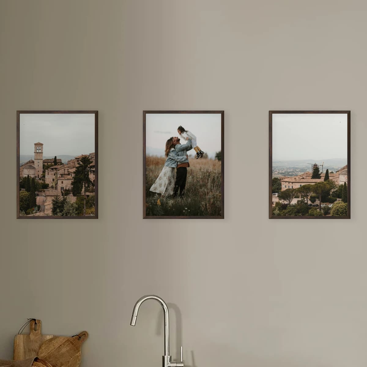 Photo wall 3 frames - Linear Taste - main view