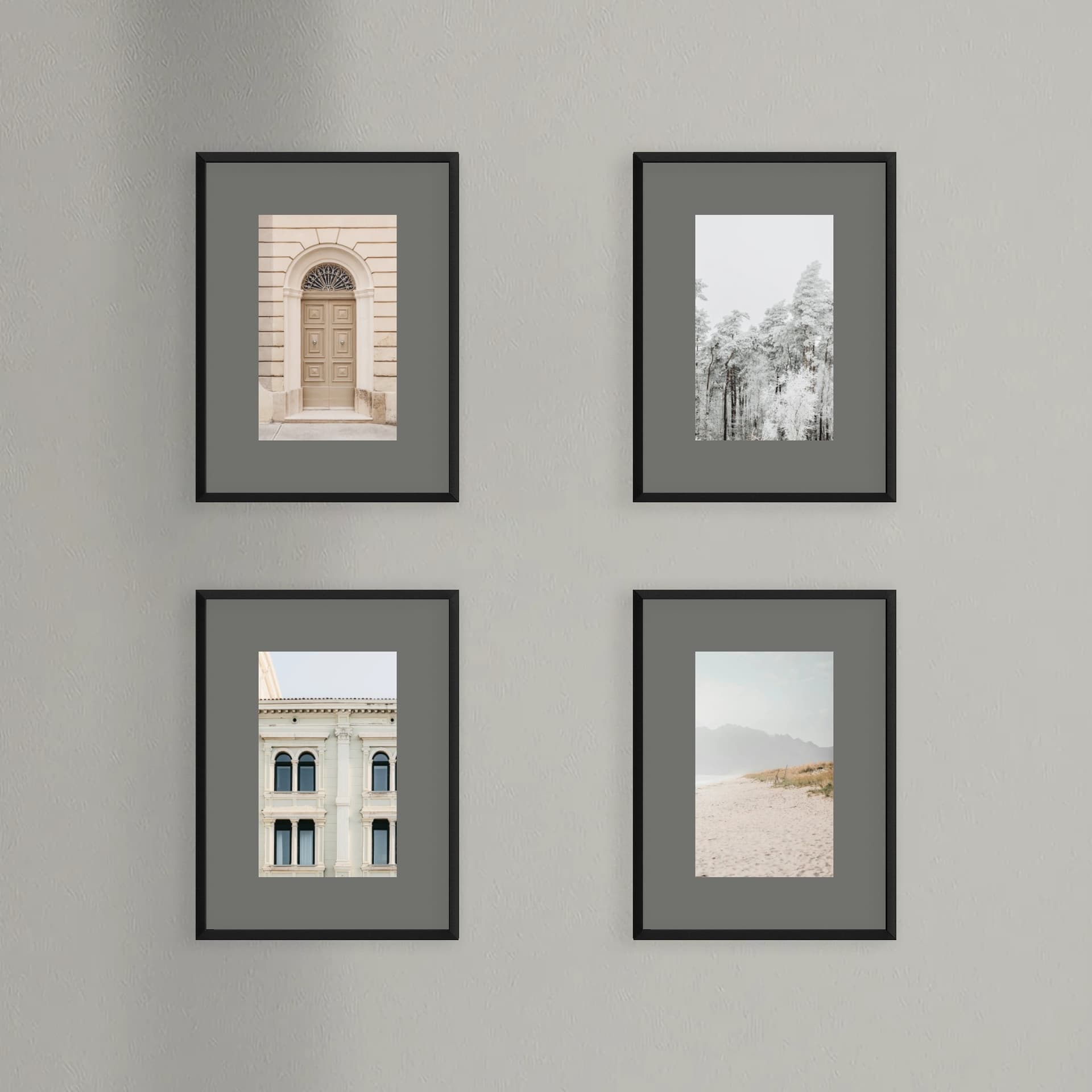 Photo wall 4 frames - Modern Axis - main view