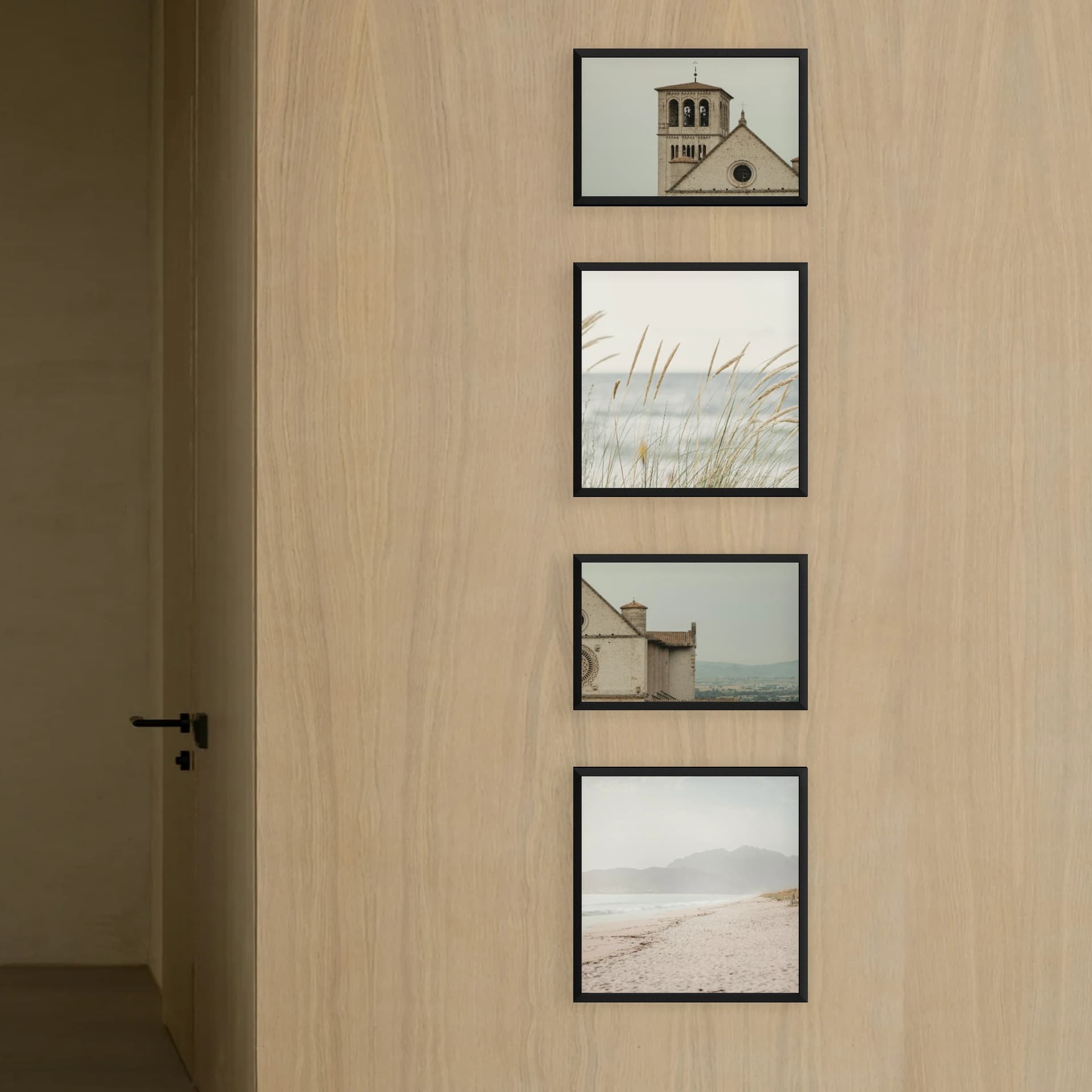 Photo wall 4 frames - Modern Corridor - main view