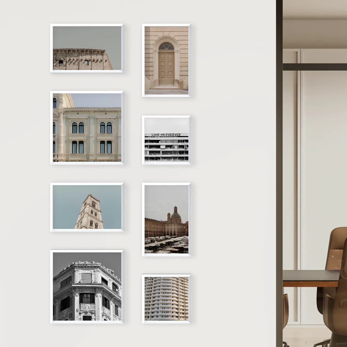 Photo wall 8 frames - Modular Layout - main view