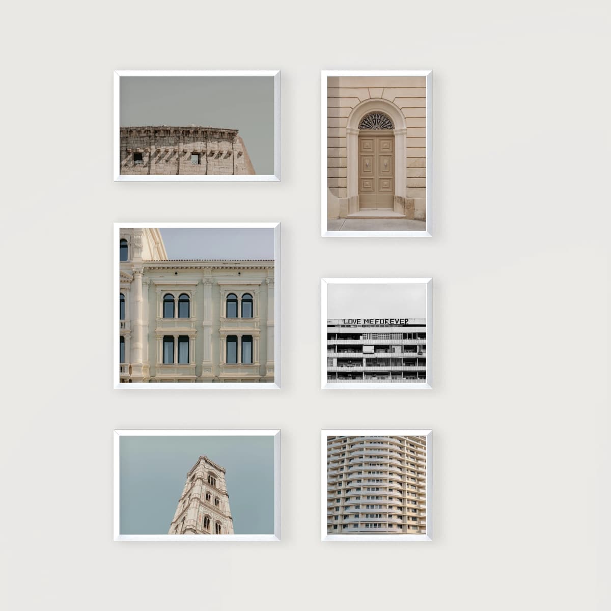 Photo wall 6 frames - Modular Layout - main view